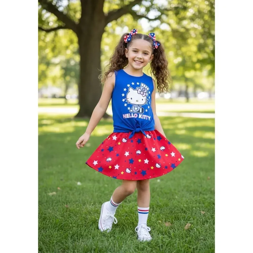 NWT❤️Hello Kitty girls outfit set sz6X